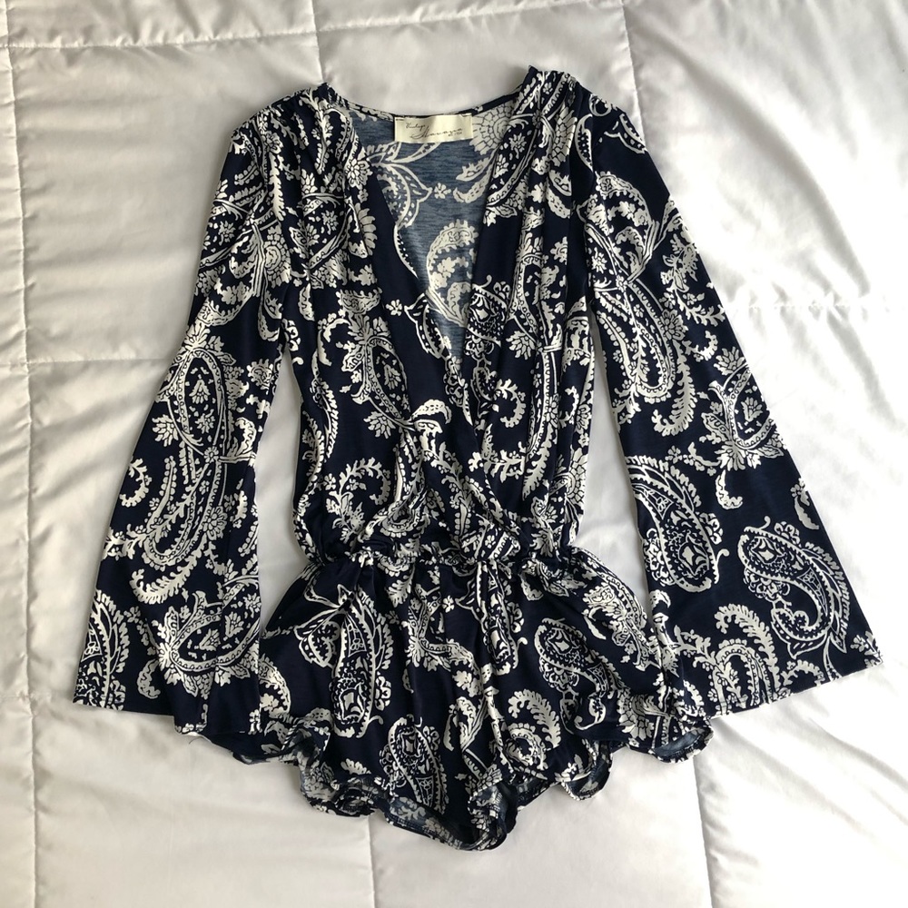 Vintage Havana paisley romper
